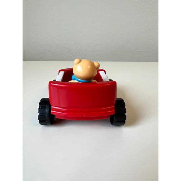 Fisher-Price Little People Red Wagon with Teddy Bear 2001 Rare - Picture 6 of 6